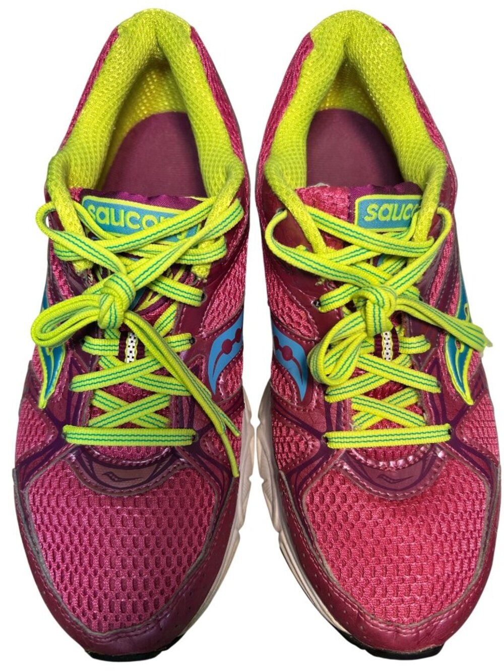 Saucony Cohesion 6 Women’s Athletic Running Shoes Pink/Yellow Size 8 - Picture 11 of 11